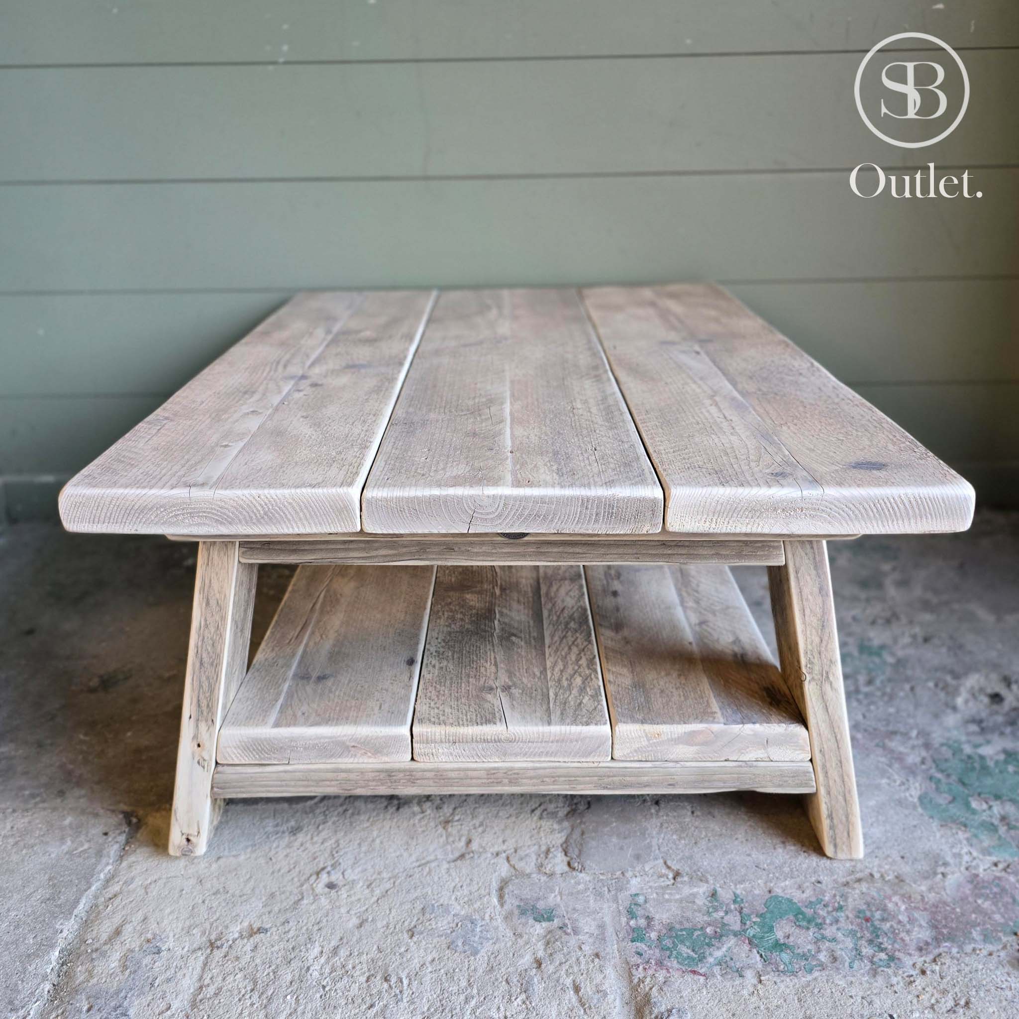 Barn Coffee Table - 100cm Long x 66cm Deep - Natural