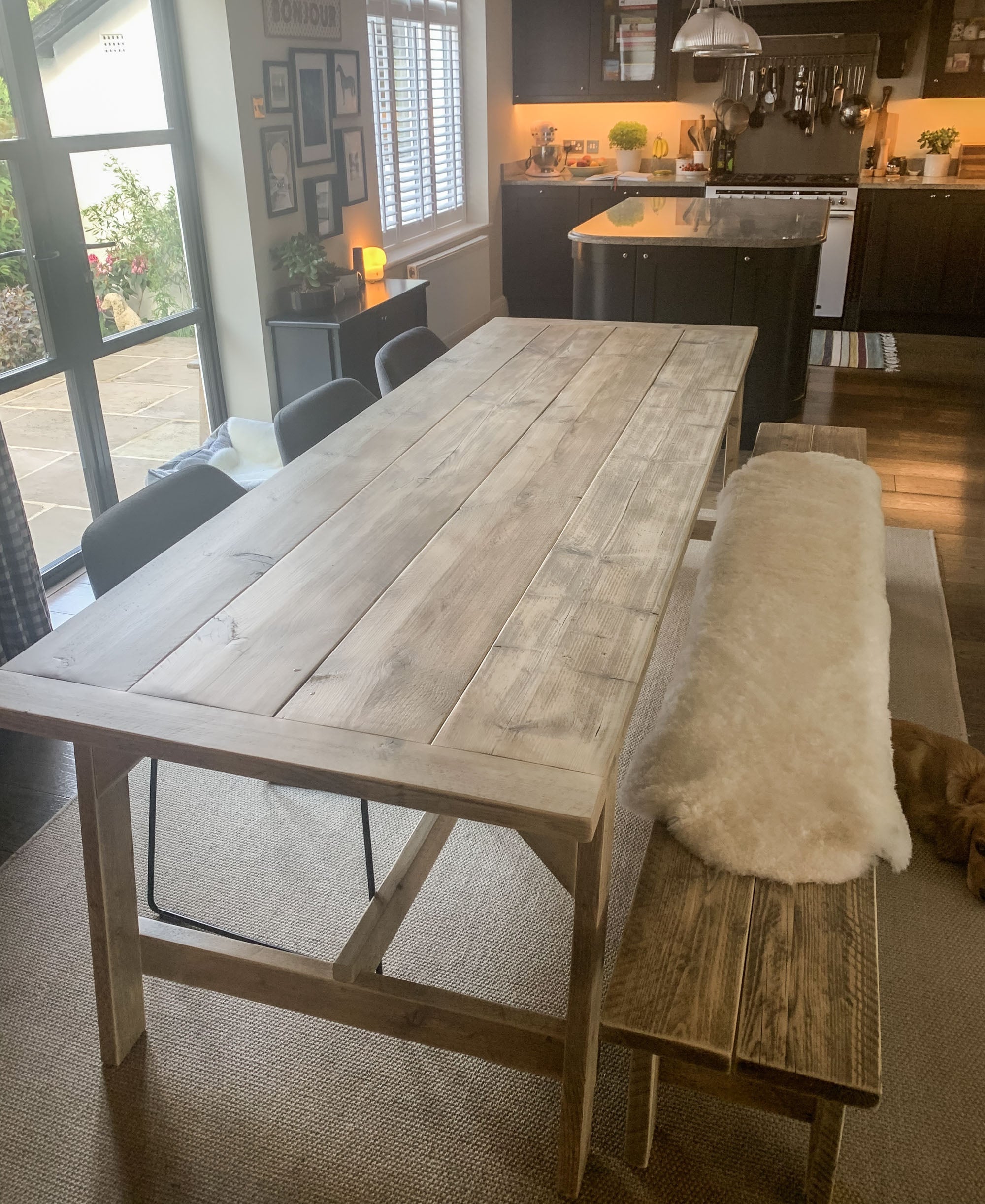 Chariton solid clearance wood dining table