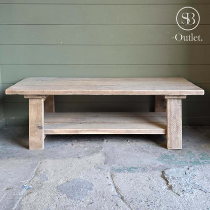 Barn Coffee Table - 140cm Long x 65cm Deep x 45cm H - Natural