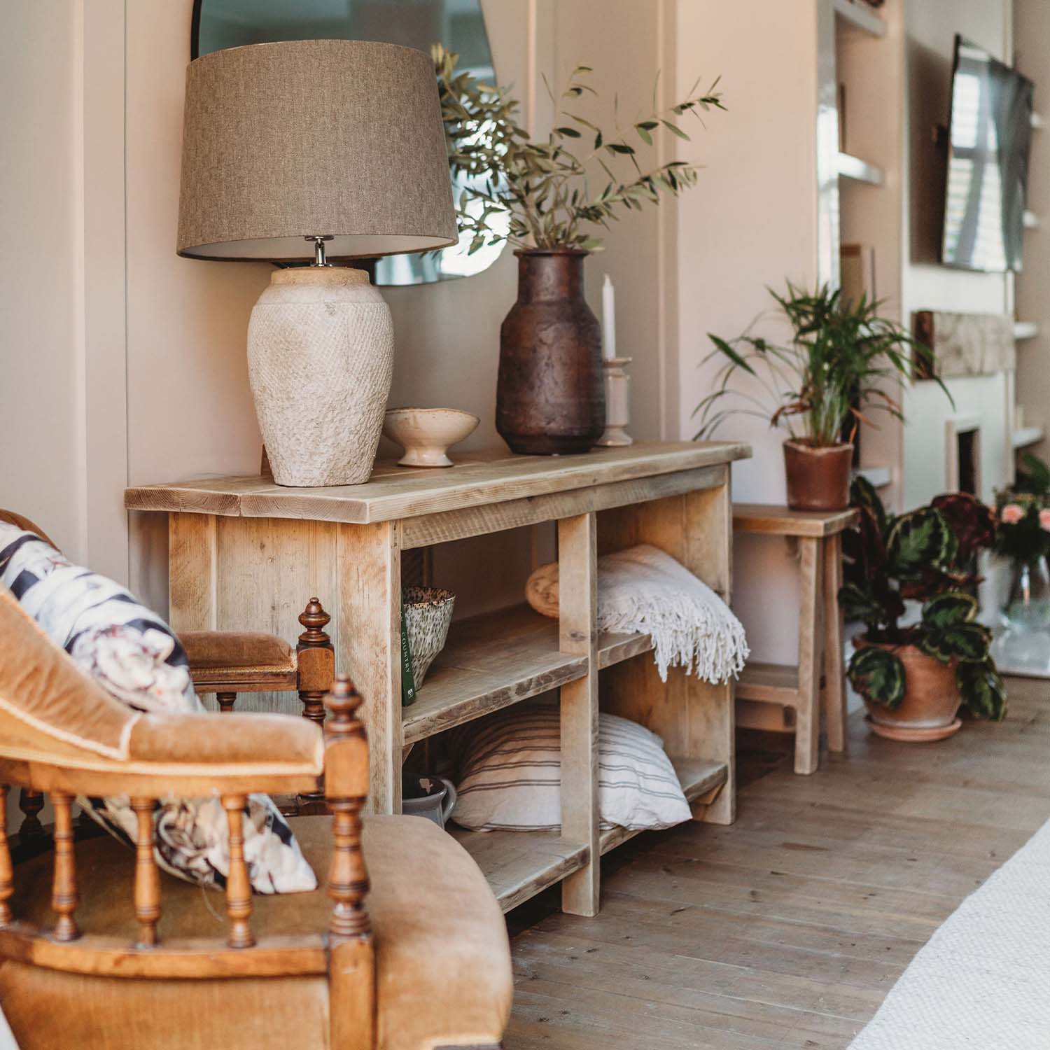 The Big Rustic Console Table