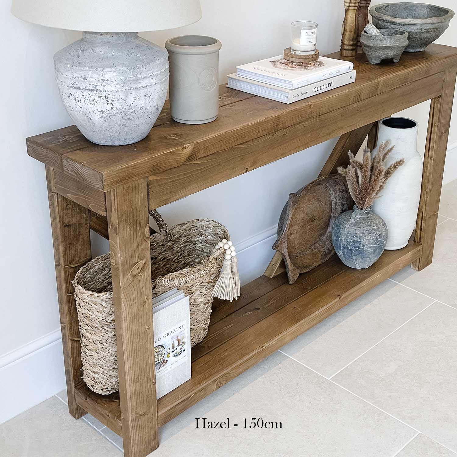 The V Back Console Table