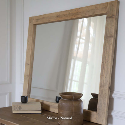 Reclaimed wood mirror
