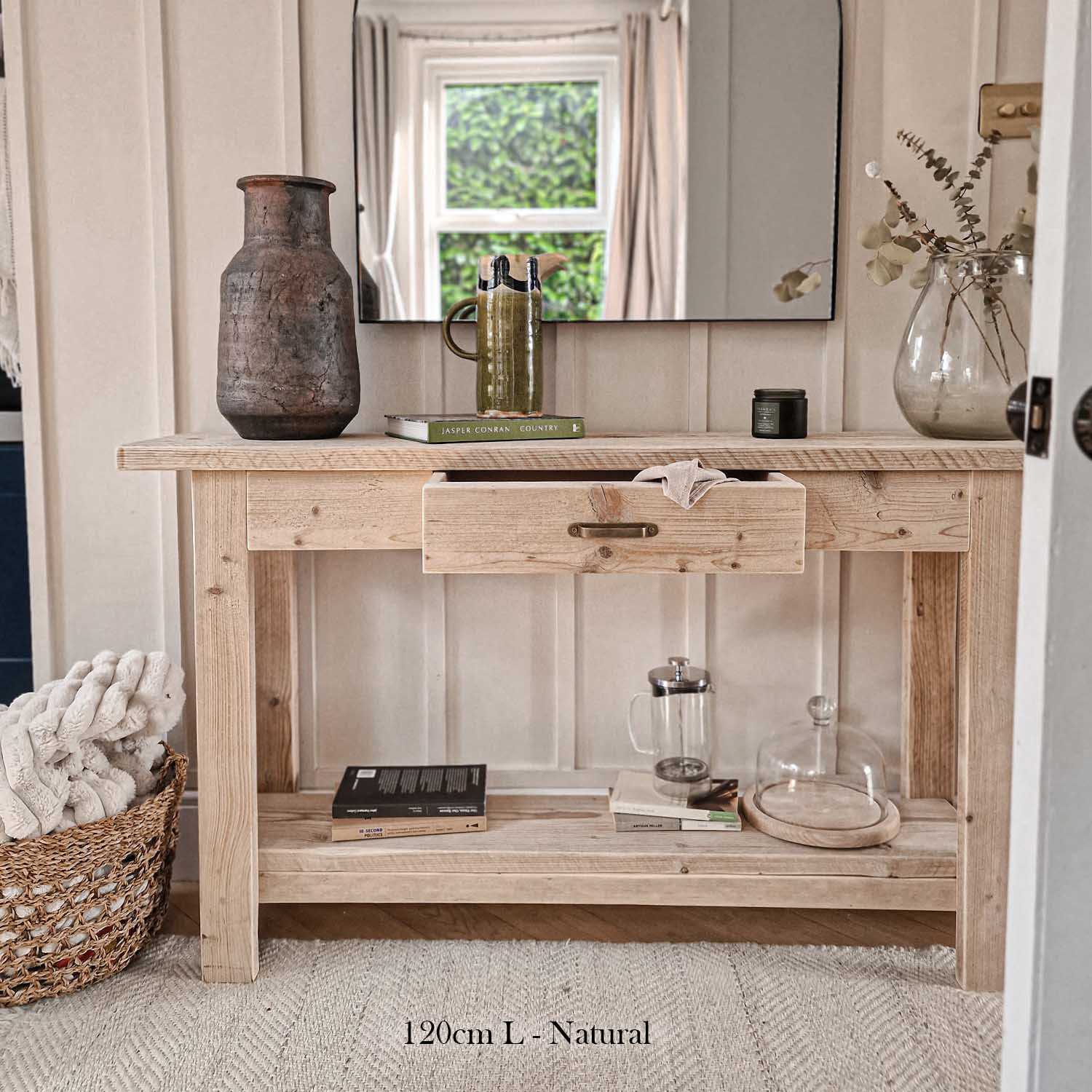 Shore Console Table with Drawer