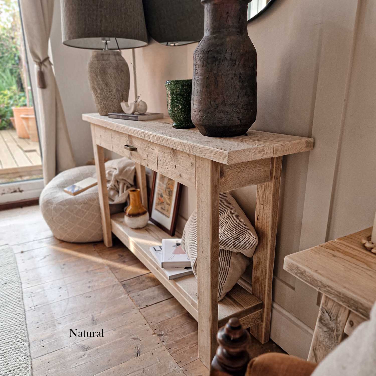 Shore Console Table with Drawer