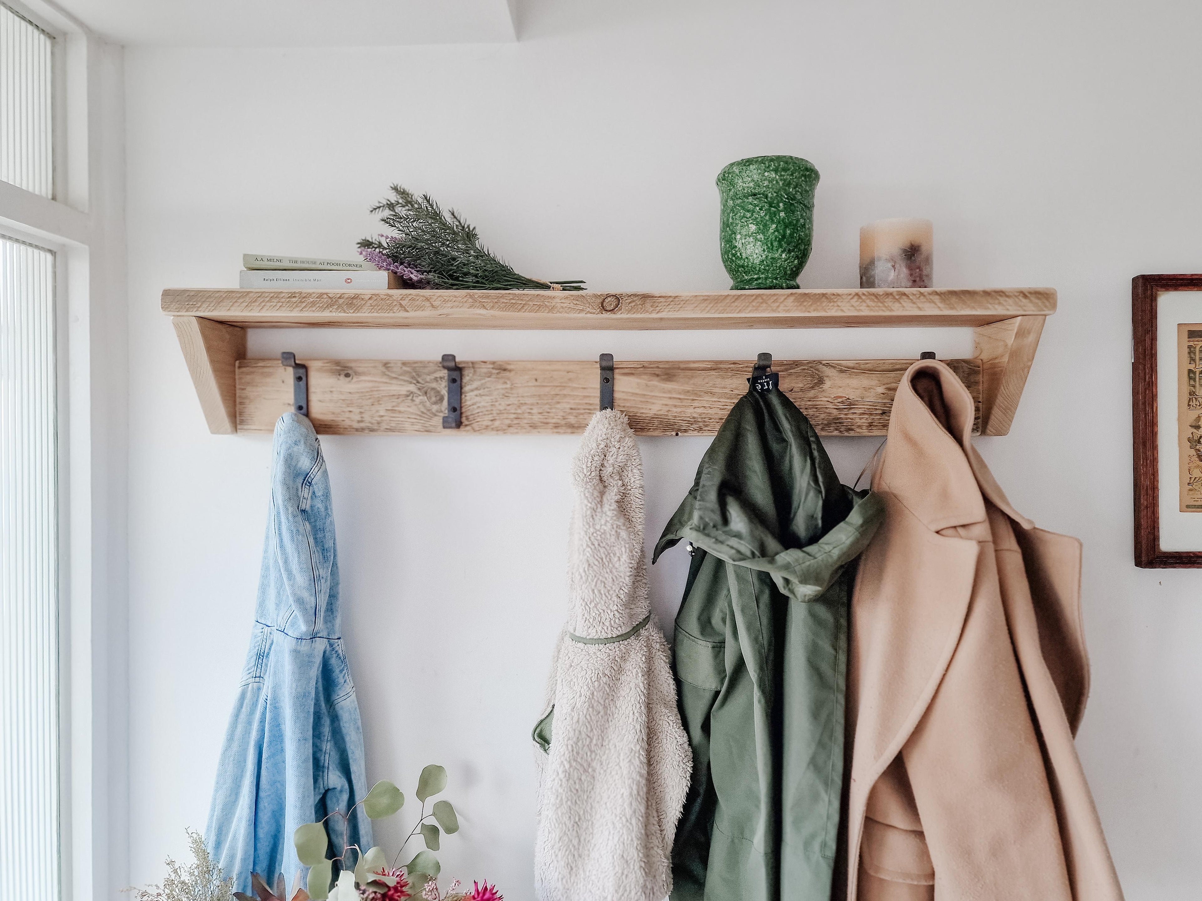 Coat Rack with Shelf